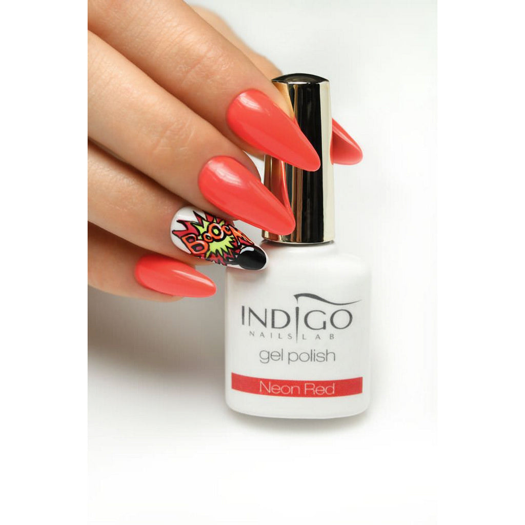 Neon Red Gel Polish 7Ml