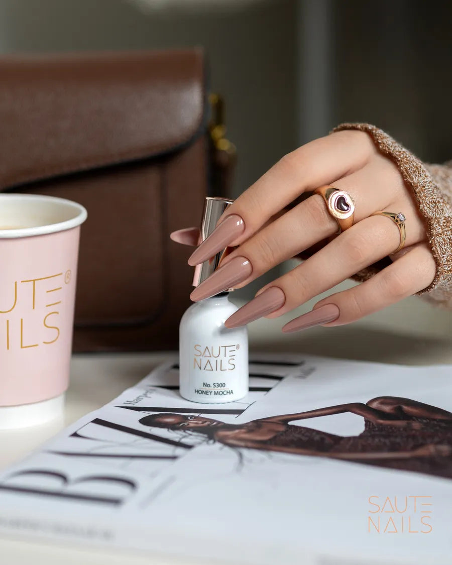 Saute Nails S300 Honey Mocha Gel Polish - 8ml