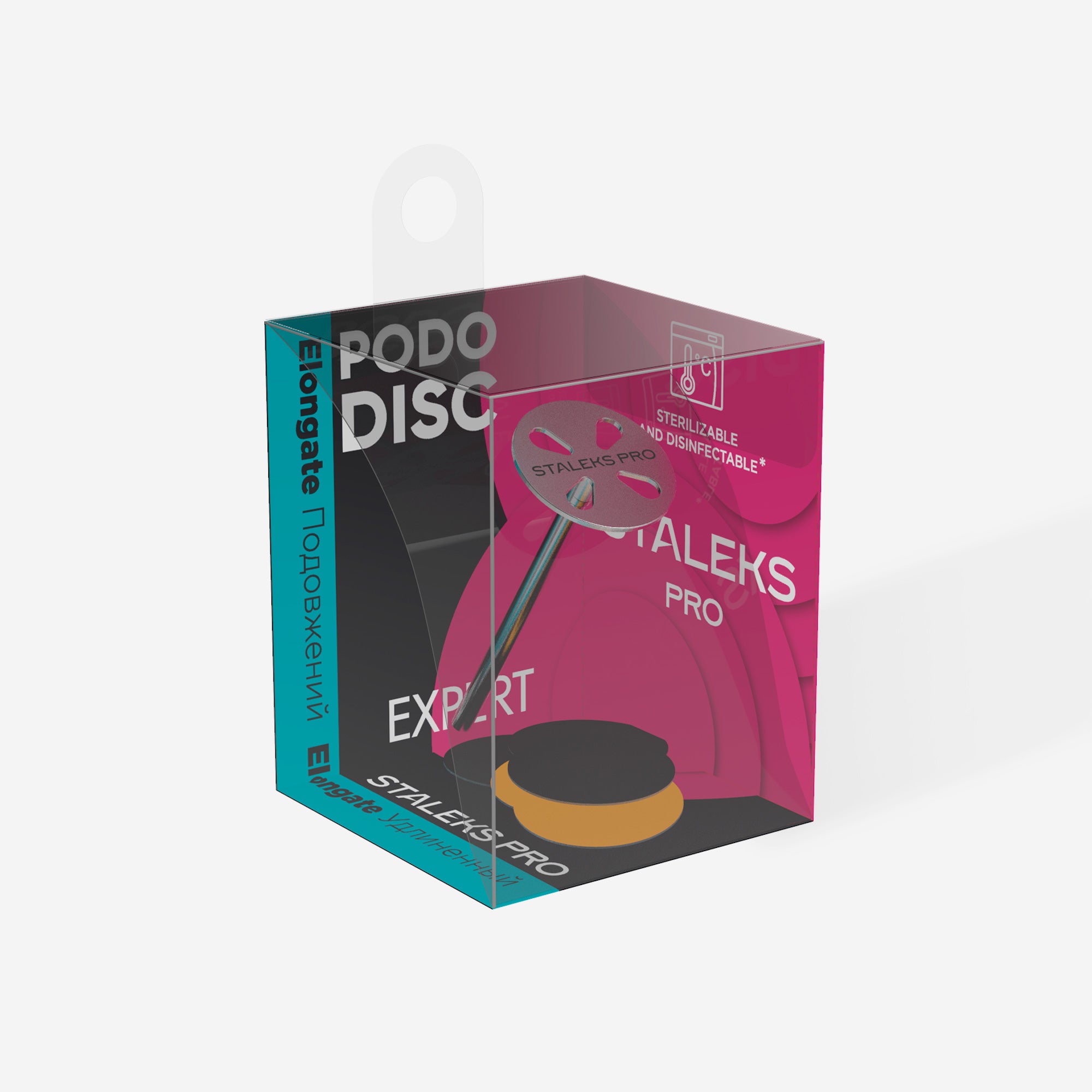 Pedicure Disc Pododisc Staleks Pro S And Set Of Disposable File 180 Grit 5 pc (15 mm) PDset-15