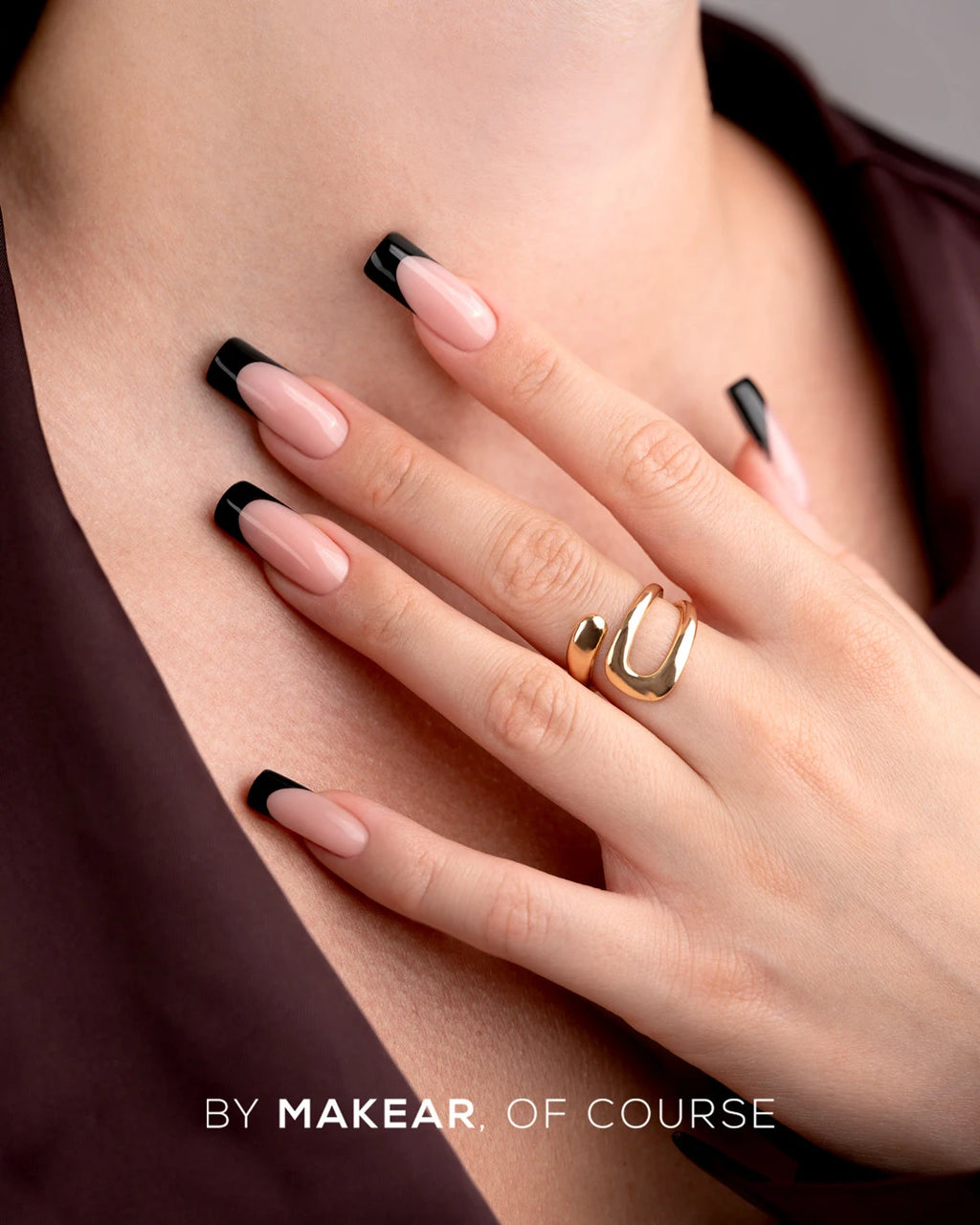Makear FG14 French Manicure Gel - Black 5ml