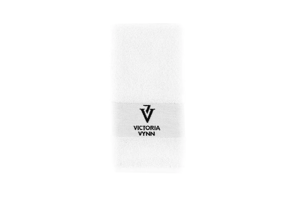 Victoria Vynn Towel With Logo - White