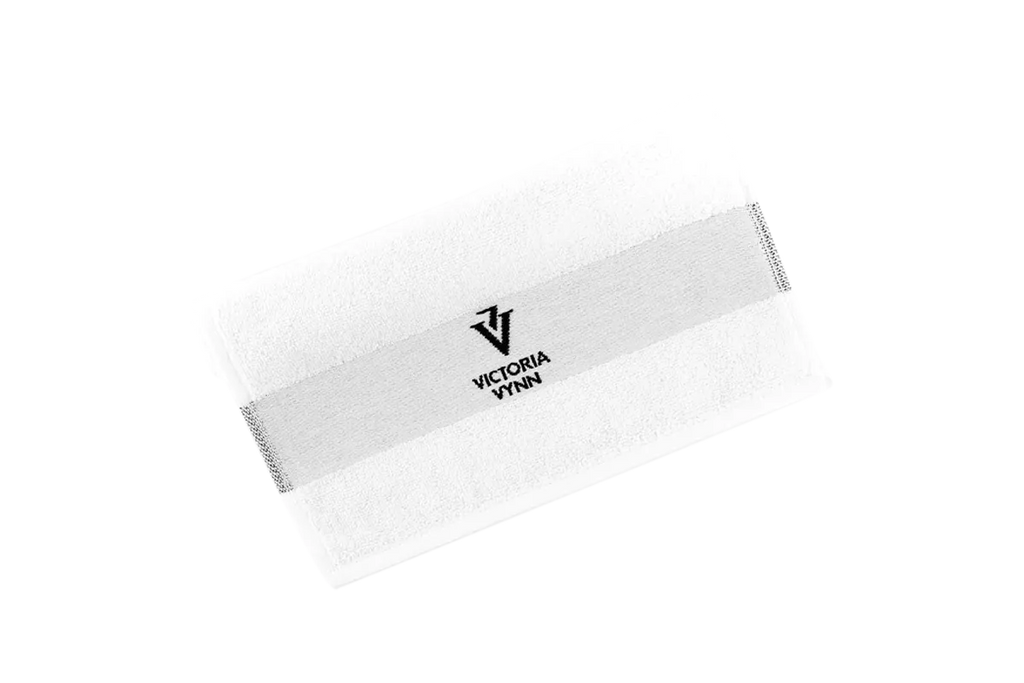 Victoria Vynn Towel With Logo - White