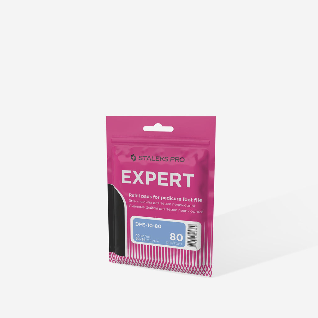 Refill Pads For Pedicure Foot File Staleks Pro Expert 10, 80 grit DFE-10-80