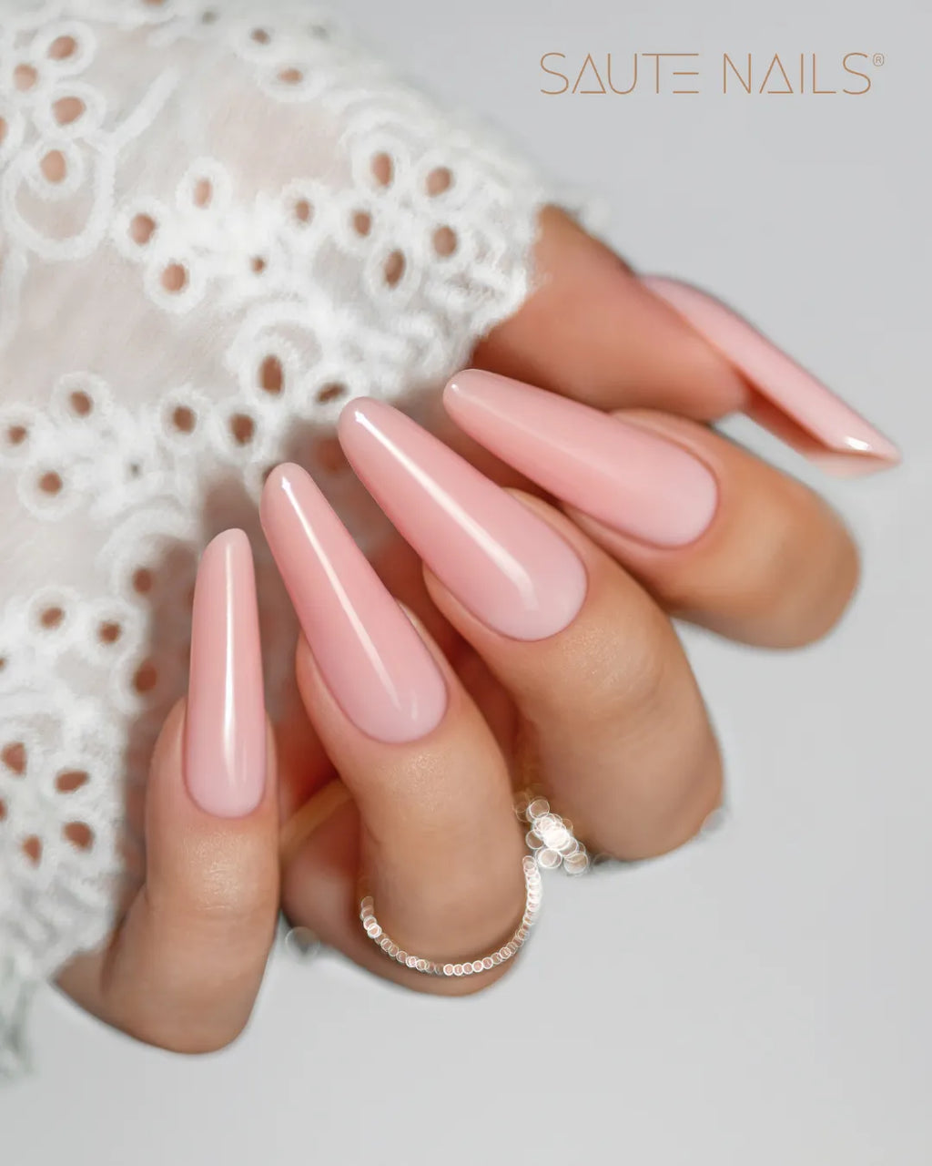 Saute Nails Candy Pink Top No Wipe 8ml
