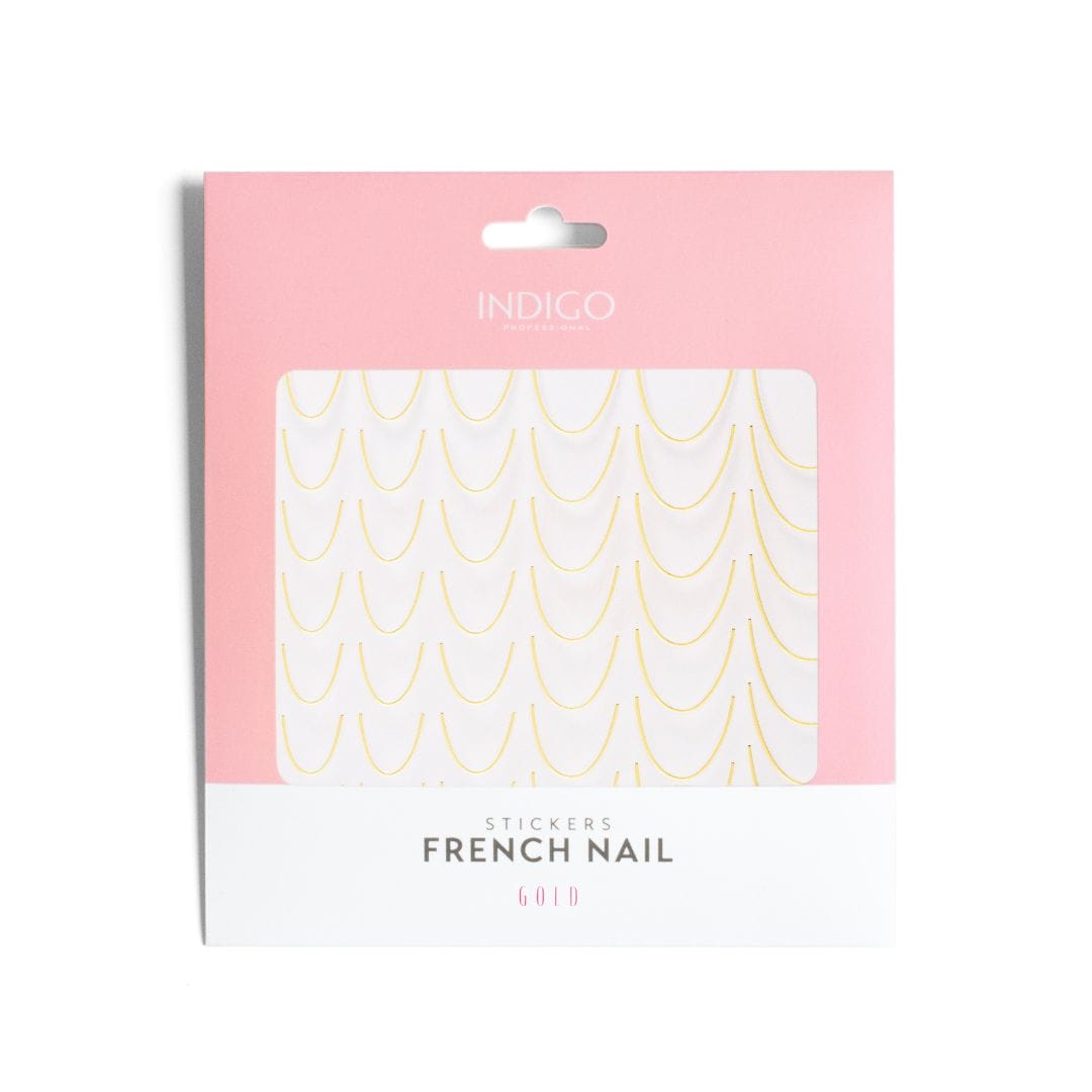 French Nail Stickers Gold