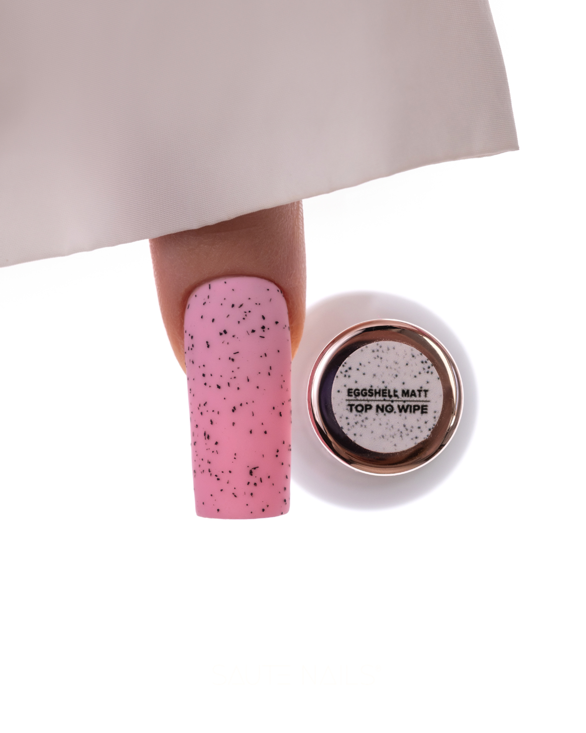 Saute Nails Matt Eggshell Top No Wipe 8ml