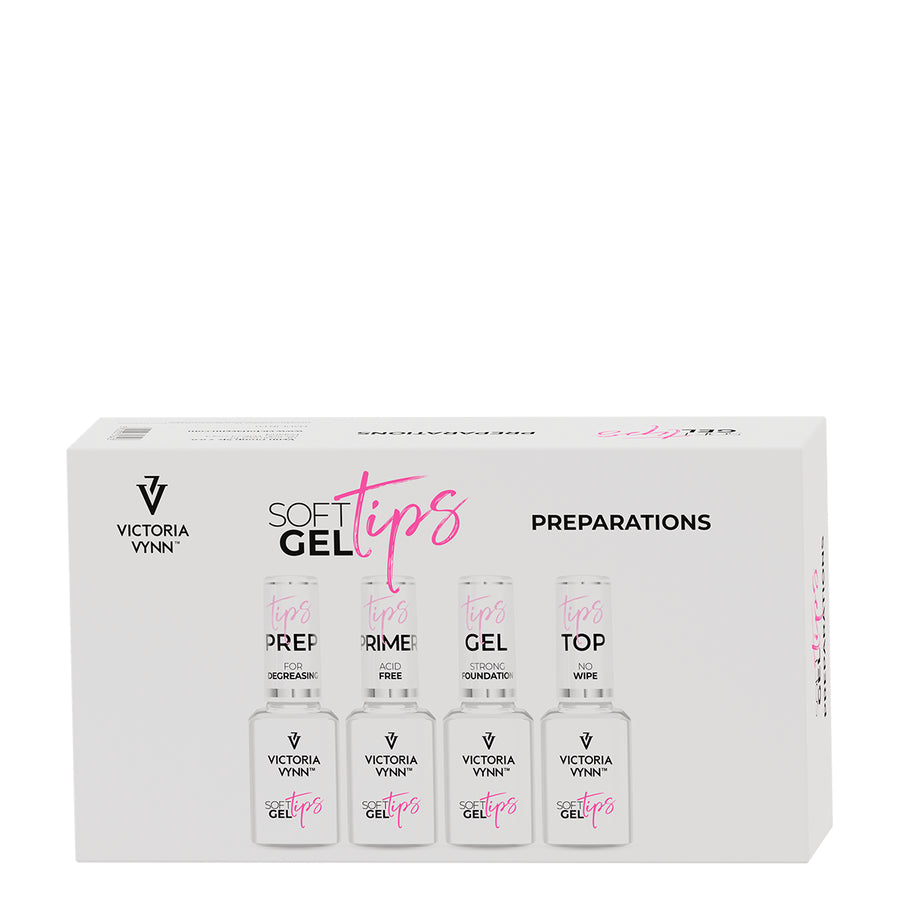 Victoria Vynn Soft Gel Tips Long Coffin Complete Kit with LED Lamp