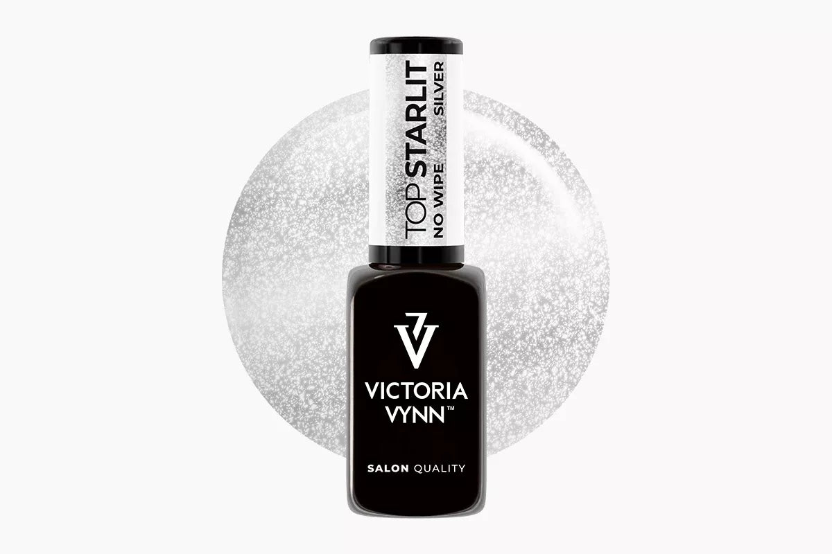 Victoria Vynn Starlit Silver No Wipe Gel Polish Top 8ml
