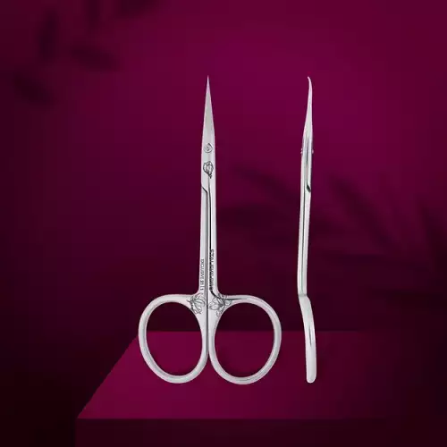 Professional cuticle scissors with hook exclusive 21 type 2 magnolia